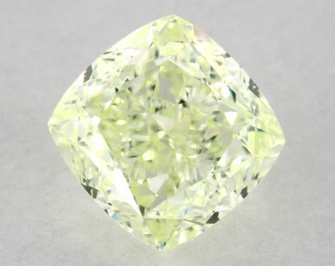 GIA 1.08 Carat Fancy Yellow Green-VS1 Cushion Modified Cut Diamond